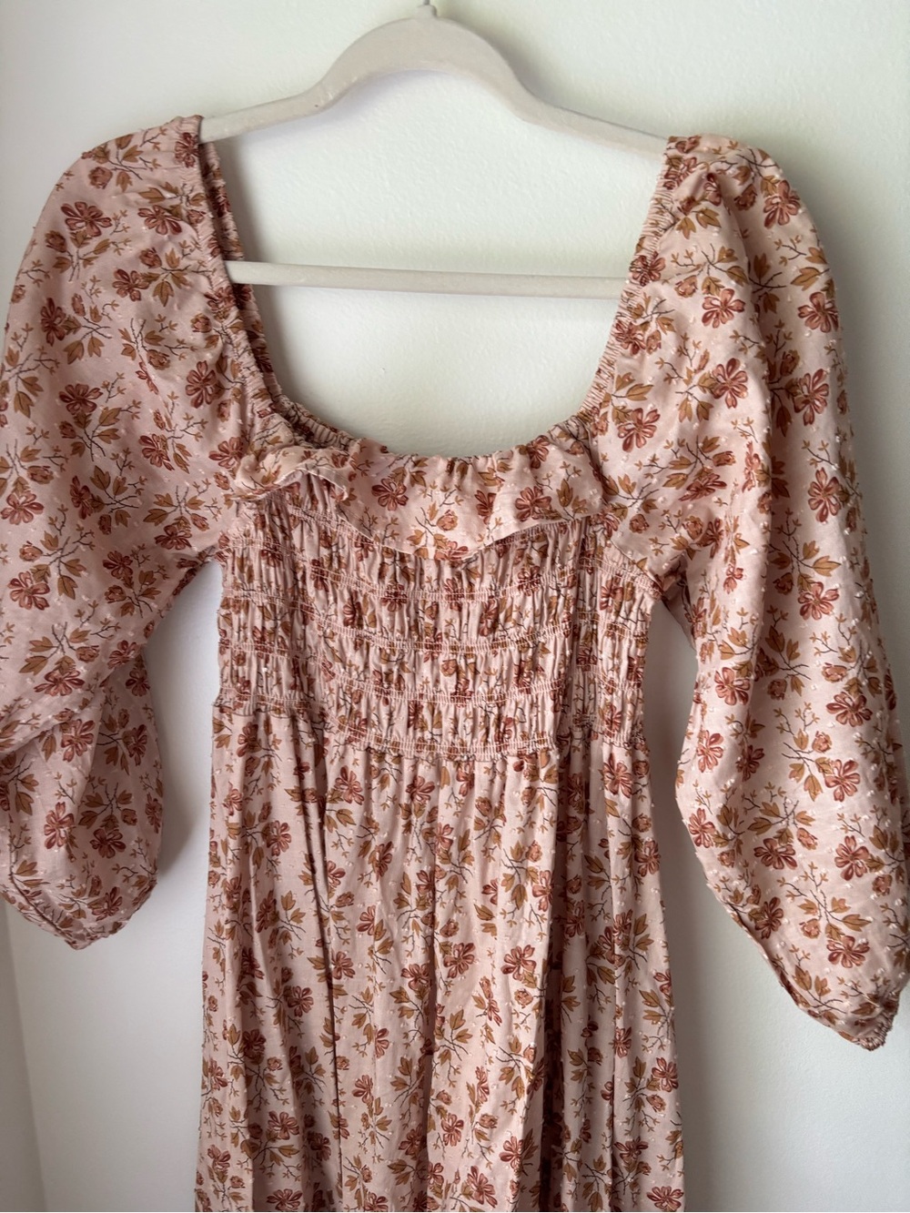 Rylee + Cru Women’s Pink Floral Smocked Dress